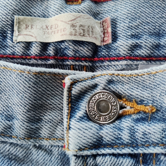 LEVI'S Ladies 550 Relaxed Tapered Jeans.  Size 16L. W33 L32 - Picture 2 of 4